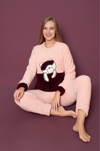 Asel Women's Plush Pajama Set