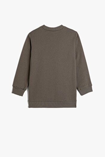 Koton Boy's Anthracite Sweatshirt