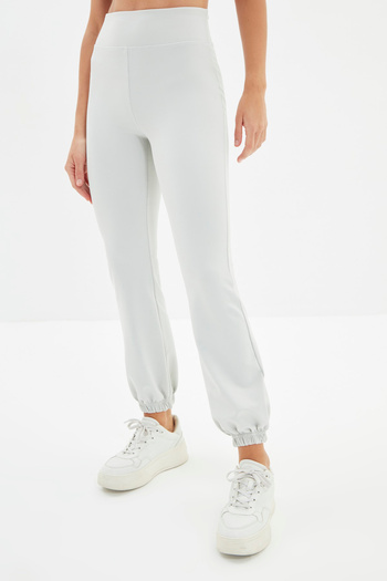 Trendyol Collection Γκρι Jogger Recovery πλεκτό αθλητικό φούτερ TWOAW22EA0196
