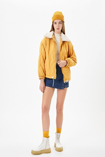 Koton Gelbe Damenjacke