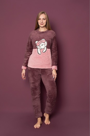 Asel Women's Plush Pajama Set