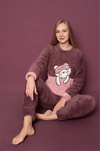 Asel Women's Plush Pajama Set