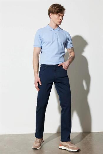WRANGLER Ανδρικό παντελόνι Texas Slim W12s004410 Navy Blue
