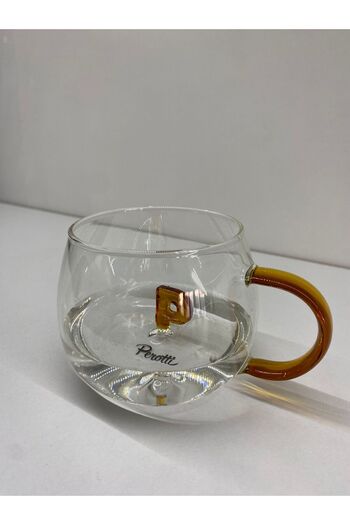 B.A.Y.NUVOLA Lettered Glass Mug Lettered Design Lettered Glass Cup 400 Ml