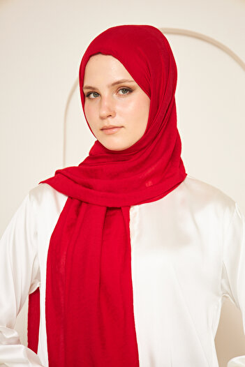 Şehr-i Şal İstanbul Organic Herbal Sakafashion Shawl - Red