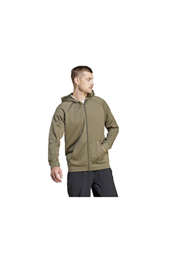 adidas Ανδρικό τζάκετ προπόνησης M Gg Bl Fz Hd IM1768 Χακί