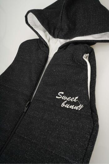 MİNİKO KİDS BABY BOY MODEL ZIPPERED HOODED COTTON VEST