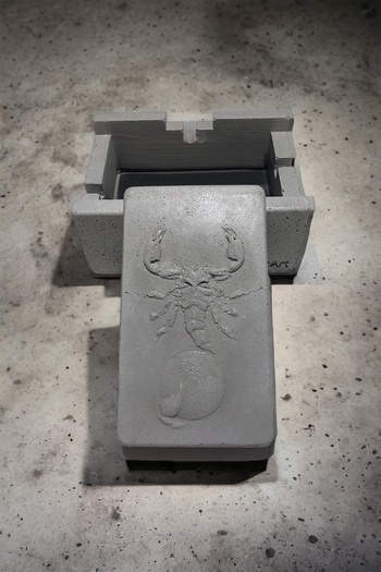 RocArt Home Scorpio Scorpio - Zodiac Series Concrete Ashtray