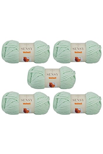 SENSY Velvet Кадифена нитка для в'язання 5 (п'ять) штук кадифеної нитки