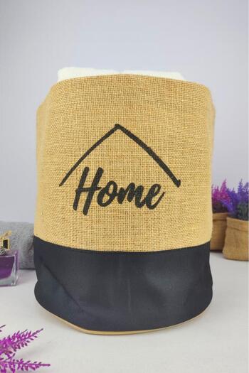 Digithome Wicker Multi-Purpose Organizer Organizer Round Flower Pot Black - Cly-j1024 C1-1-121