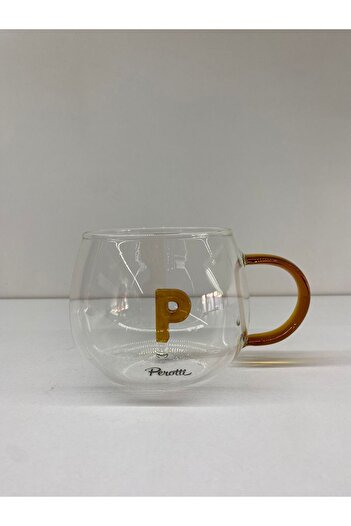 B.A.Y.NUVOLA Lettered Glass Mug Lettered Design Lettered Glass Cup 400 Ml