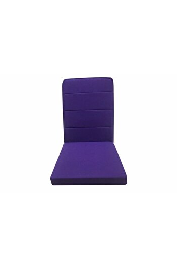 REMEGE Unisex Purple Quilted Supported Floor Cushion