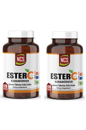 NCS Ester Vitamin C 1000 Mg 2 Boxes 240 Tablets Black Mulberry Orange Bioflavonides