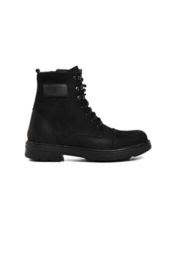 Pierre Cardin PIERRE CARDIN381800 MEN'S GENUINE LEATHER BOOTS BLACK NUBUCK