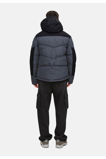 Jack & Jones Jacke Otis Puffer Übergangsjacke mit Kapuze und Kordelzug