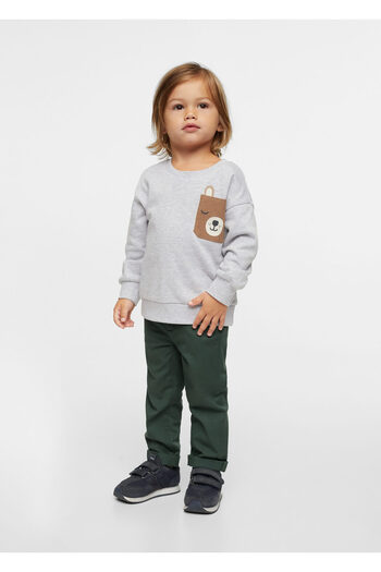 MANGO Baby Baby Boy Metal Gray Sweatshirt