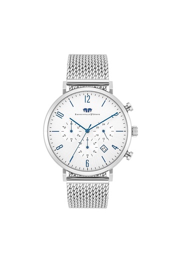 Rhodenwald & Söhne Chronograph Herren Chronograph silber Edelstahl silber