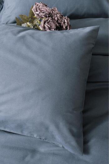 Cotton Box Plain Anthracite Single Ranforce Duvet Cover Set