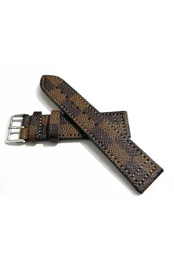 FADO 22 millimeter genuine patterned leather strap