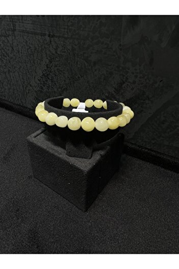Amber by Mazukna Milk Color Flexible Fishing Line - Free Cut, Drop Amber Bracelet, Junior and Adult Certified