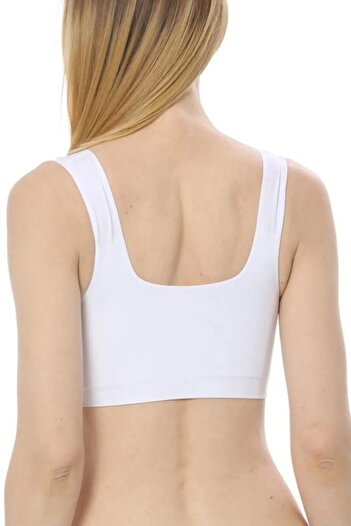 NBB 2 Pieces, Removable Cup, No Underwire, Lycra, Seamless (Seamless) Half Bustier Bra