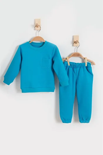 ASN APPAREL Three Thread Raised Children's Top and Bottom Set