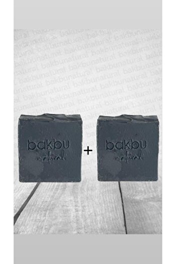 bakbunatural Natural Activated Carbon Cutting Soap 2 Pack