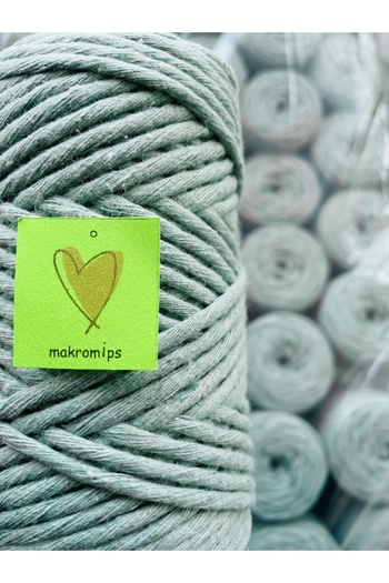 Makromİps MACROME ROPE (250 gr) SINGLE Twisted COTTON TARANABLE RAINBOW BAG SLIPPERS WITH BASKET CURTAIN SUPLA