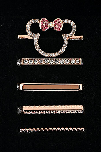 mimtec Apple Watch Uyumlu Rose Renk Charm Kordon Aksesuarı