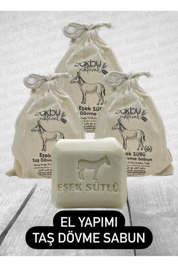 bakbunatural Bakbu Natural 3-Pack Handmade Stone Tattoo Ass Milk Soap