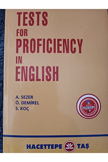 Hacettepe Taş English Proficiency Tests for Ayhan Sezer, Özcan Demirel and Sabri Coach - 1986 Edition Date