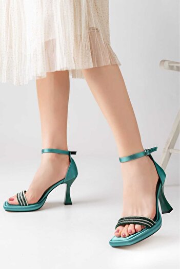 wolfcity PLATFORM TOPKED EVENING DRESS WEDDING 3 ROW STONE WOMEN'S SHOES