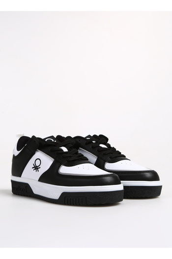 Benetton Siyah - Beyaz Kadın Sneaker BN-31086