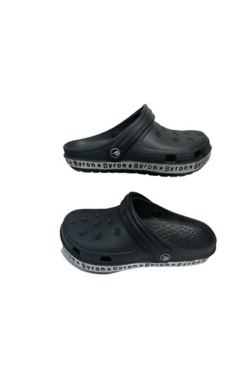 Byron Unisex Black Polyurethane Walking Slippers Sandals