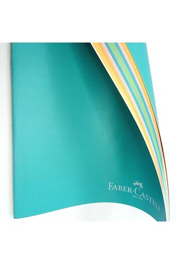 Faber Castell A5 Colored Page Notebook 40 Yp Unlined and Versatile Pencil 0.7