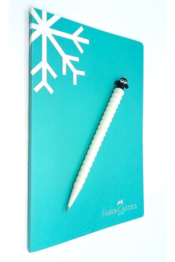Faber Castell A5 Colored Page Notebook 40 Yp Unlined and Versatile Pencil 0.7