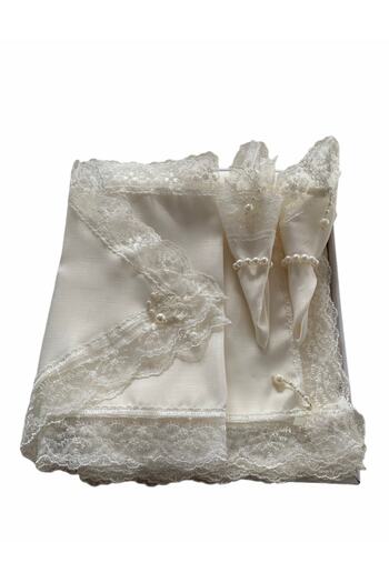 Cardea Shantuk Fabric Tablecloth Set 18 Pieces for 8 People
