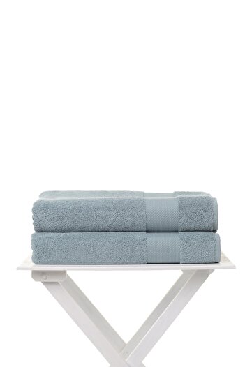 AİRYCOT Dark Green 90x165 Bath Towel Set of 2