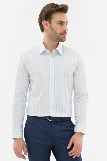 Pierre Cardin Світло-блакитний Slim Fit Сорочка