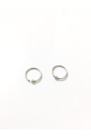Jaida Moda 316l Cerrahi Çelik Top Uçlu Halka Tragus Helix 2li Set Piercing