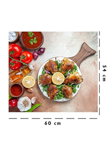 Tilki Dünyası Kitchen Stove Back Sticker Lemon Spicy Chicken