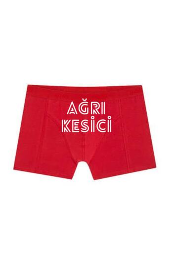 BoxerMasters Men's Red Printed Pain Relief Boxers