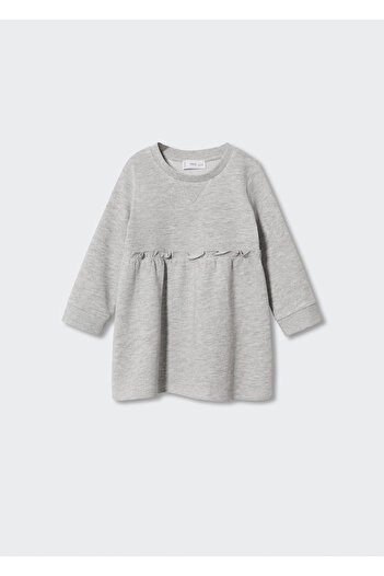 MANGO Baby Kız Bebek Metal Grisi Elbise