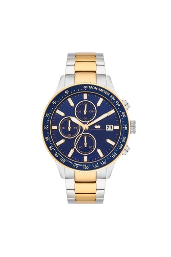 Rhodenwald & Söhne Chronograph Herren Chronograph silber Edelstahl silber/gelbgold