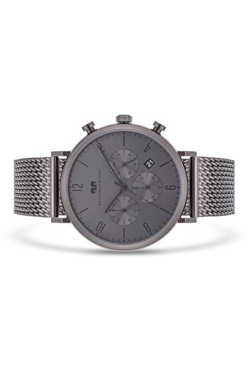 Rhodenwald & Söhne Chronograph Herren Chronograph grau Edelstahl grau
