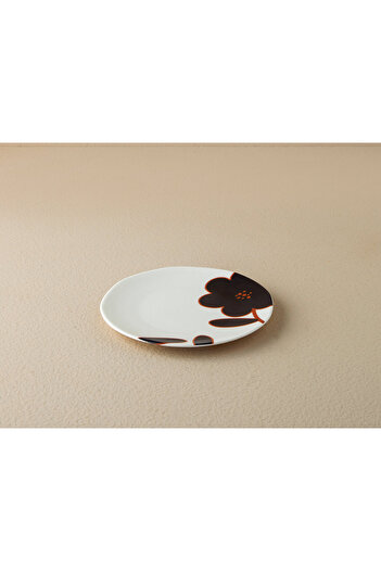 English Home White Bohemia Porcelain Cake Plate