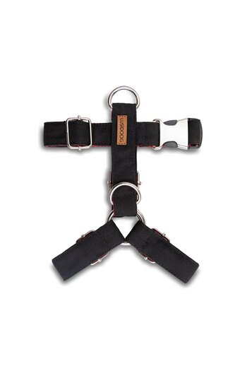Lusi Doog Dog Leash Set, Black Dog Chest Leash and Dog Walking Rope