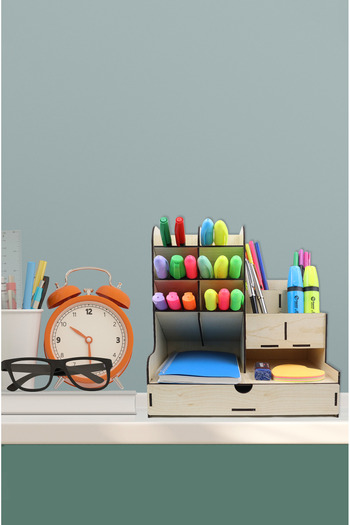 kutuTR Notpa 10 Compartment Drawers Desktop Organizer Pen Holder MOUNT MADE
