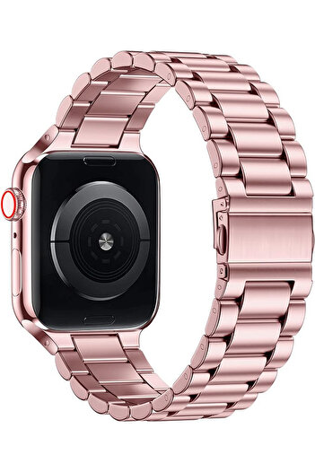 mimtec Apple Watch Uyumlu 38mm 40mm 41mm 1/2/3/4/5/6/se/7/8/9/Ultra 2 Metal Kordon Premium