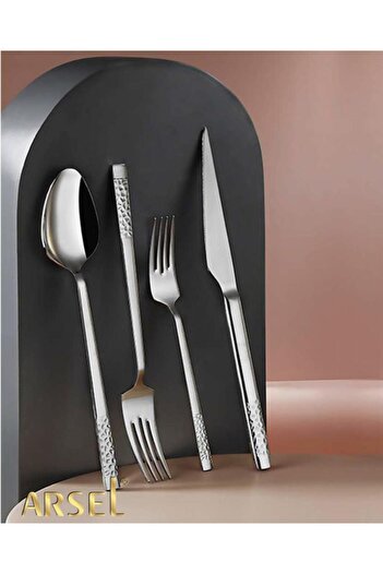 Arsel Diamond Plain 84 Piece Boxed Cutlery Set